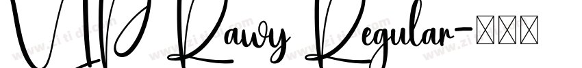 VIP Rawy Regular字体转换